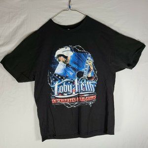 Toby Keith 2016 Interstates & Tailgates Tour Dates T-shirt Size XL